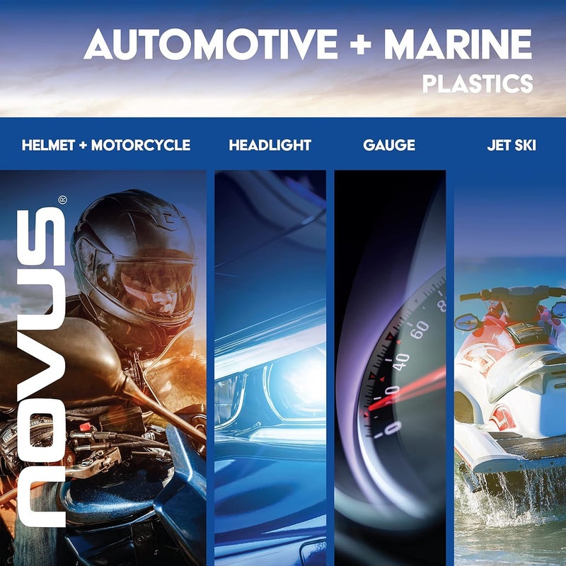 NOVUS 7232 | Multi-Purpose Buffing Kit | Contains 100% Wool Buffing Pad, Soft Foam Buffing Pad, Backing Pad for Drill, Microfiber Cloth - Image 5